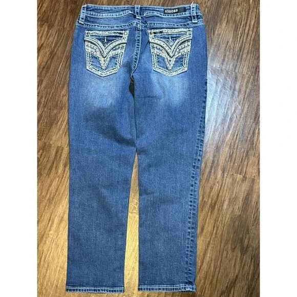 Vigoss Jeans Women’s Size 8 Capri Heritage Fit Embroidered - Picture 8 of 8